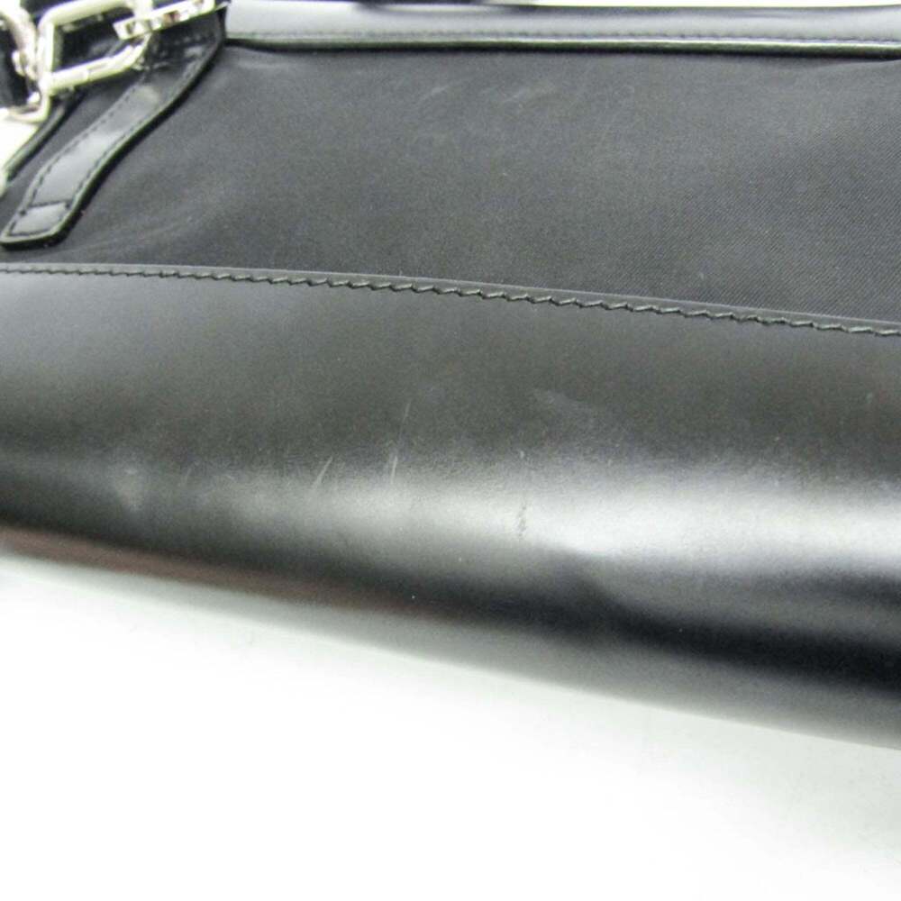 PRADA Black Leather Shoulder Bag - Picture 9 of 16